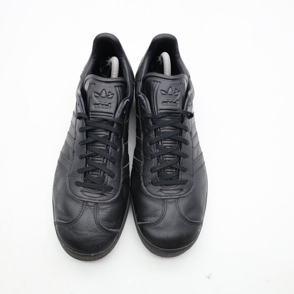 Adidas Gazelle Originals Men\'s 10.5 Triple Black Synthetic Leather Sneakers main image 7